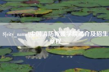 玉环中国消防救援学院简介及招生章程