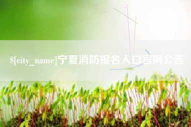 玉环宁夏消防报名入口官网公告