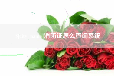 玉环消防证怎么查询系统