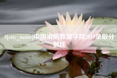 玉环中国消防救援学院2019录取分数线