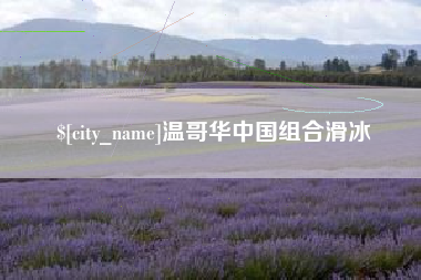 玉环温哥华中国组合滑冰
