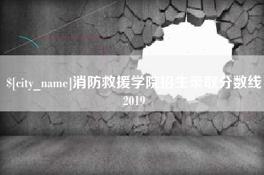 玉环消防救援学院招生录取分数线2019