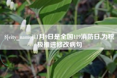 玉环11月9日是全国119消防日,为积极推进修改病句