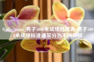 玉环男子5000米成绩对照表-男子5000米成绩标准通常分为不同等级