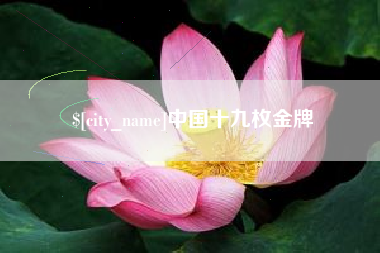 玉环中国十九枚金牌