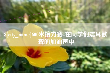 玉环600米接力赛-在同学们震耳欲聋的加油声中
