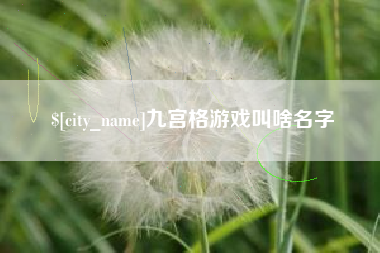 玉环九宫格游戏叫啥名字