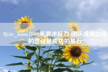 玉环5000米滑冰接力-团队成员之间的信任是成功的基石