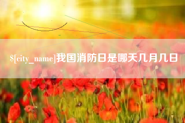 玉环我国消防日是哪天几月几日