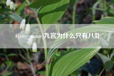 玉环九宫为什么只有八卦