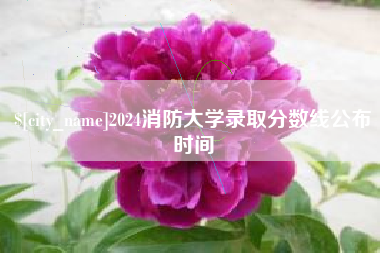 玉环2024消防大学录取分数线公布时间