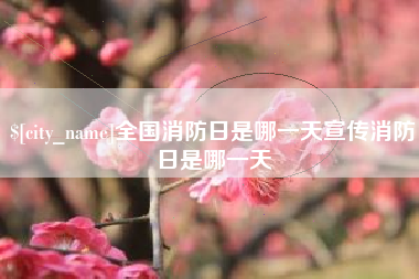 玉环全国消防日是哪一天宣传消防日是哪一天
