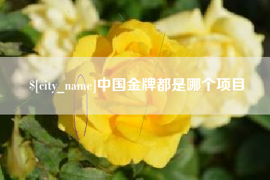 玉环中国金牌都是哪个项目