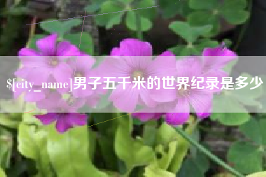 玉环男子五千米的世界纪录是多少