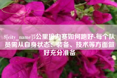玉环5公里接力赛如何跑好-每个队员需从自身状态、装备、技术等方面做好充分准备