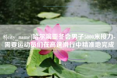玉环哈尔滨亚冬会男子5000米接力-需要运动员们在高速滑行中精准地完成