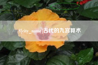 玉环古代的九宫算术
