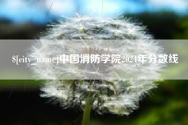 玉环中国消防学院2024年分数线