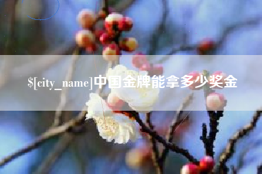 玉环中国金牌能拿多少奖金