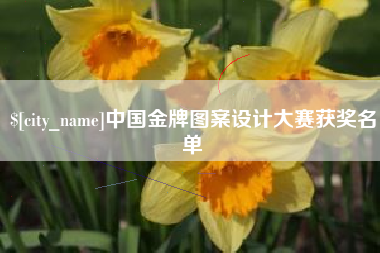 玉环中国金牌图案设计大赛获奖名单