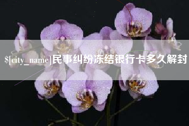 玉环民事纠纷冻结银行卡多久解封