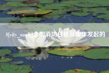 玉环全国消防日是从哪年发起的