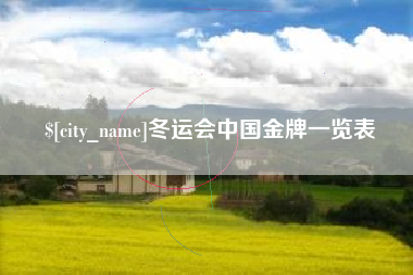 玉环冬运会中国金牌一览表