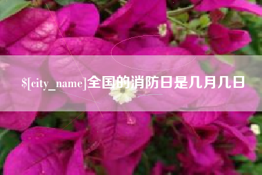 玉环全国的消防日是几月几日