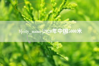 玉环2020年中国5000米