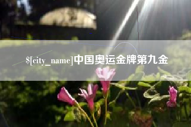 玉环中国奥运金牌第九金