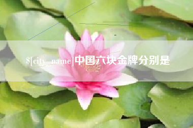玉环中国六块金牌分别是
