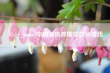 玉环中国消防救援学院分数线
